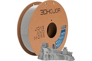 3DHOJOR 3D Printing Filament Basic PLA Filament 1.75mm 300mm/s 1kg Cardboard Spool Dimensional Accuracy +/- 0.03 mm Fit Most 3D FDM Printer-Silver