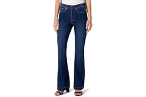 Amazon Essentials Women's High-Stretch Flattering High-Rise Flare Jeans