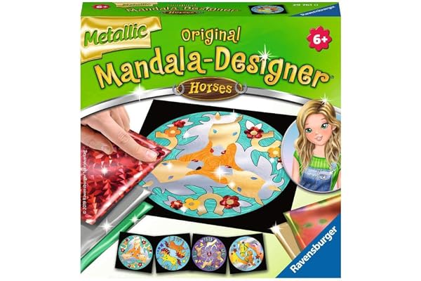 Ravensburger 29761 – Mandala métallique Designer Horses