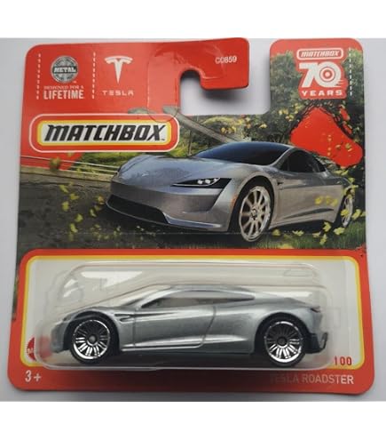 Matchbox Tesla Model X – Rotes Modellauto, Maßstab 1:64, Serie 18/100, Sammlerstück Oder Spielzeug Für Kleine Autofans