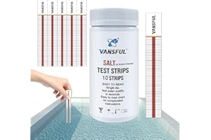 LERYVEO prueba sal para piscina | prueba sal piscina | detección agua salada 10 piezas/20 piezas para piscina para bañera hidromasaje, piscinas y piscinaagua salada