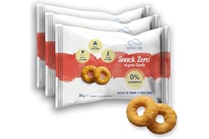 NUVOLAZERO Nuvola Zero - Snack Zero al gusto cipolla, Snack Proteici Senza Zucchero, Zero Carboidrati, Senza Lattosio, Senza Glutine, Confezione da 3pz. Made in Italy.