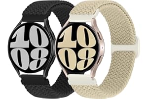 WNIPH Braided Strap Compatible with Samsung Galaxy Watch 4/5/6 Strap/Watch 4 6 Classic/Watch 5 Pro/Active 2,Garmin Forerunner 245/245 Music/265/265 Music,Vivoactive 3/Venu Sq,Vivomove 3/Luxe/Style/HR