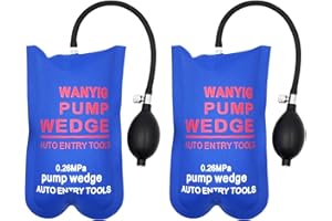 WANYI 2PCS Air Wedge Inflatable Air Wedge Car Door Pump Up Bag Heavy Duty Universal Pump Wedge Airbag Air Wedge Pump Alignment Tool for Door Window Installation and Auto Repair