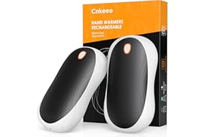 2-Pack Scaldamani Elettrico Riutilizzabile, Cnkeeo Scaldamani Ricaricabile, 3 Livelli di Temperatura, Riscaldamento duraturo, Scaldamani Portatile Piccolo, Unisex Indoor Outdoor, Regalo Invernale