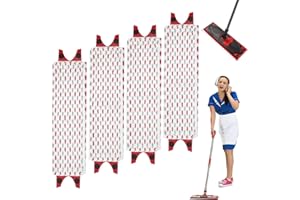 Dyaucwpo 4 Pezzi Sistema Lavapavimenti Compatible with Vileda Ultramax, Ricambio Kit Lavabile in Lavatrice, Panno Ricambio Microfibra Riutilizzabile, per Il Lavaggio Sporco Pulizia del Pavimento