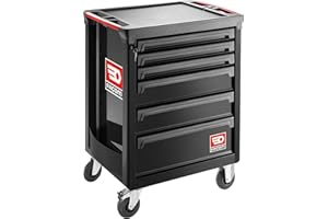 Facom Servante 6 tiroirs Roll M3 Noire Roll.6NM3APF, (FAC70218)