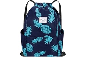 HAWEE Impermeabile Sportivo Zaino con Coulisse Grande Coulisse Borsa da Palestra con Tasca Interna Unisex per Donna Uomo Vita Quotidiana Sport All'aperto Tempo Libero Yoga Scuola Spiaggia Nuoto