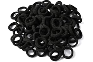 PROUSKY 100 Pieces Black Hair Bands, Hair Ties for Women, Hair Bands, Hair Bobbles, Hair Band, Hair Ties, Hair Bands For Men, Hairbands Women, Elastic Hair Bands, Hair Bands for Girls, Mens Hair Band