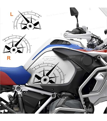 Coppia Adesivi BMW GS Serbatoio R 1200 ADV LC R 1250 ADV LC - BM GS N13
