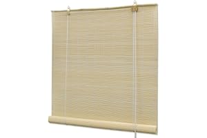 VIDAXL Rolety bambusowe 100 x 160 cm, naturalne
