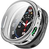 Microsonic Samsung Galaxy Watch 8 40mm i&ccedil;in Kılıf Ekranı Tam Kaplayan 360 Full Round Soft Silicone G&uuml;m&uuml;ş [Galaxy Watch 8 40mm