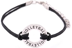 TEAMER Pulsera de cordón de cera ajustable para voleibol, joyería para mujer/hombre, el mejor regalo