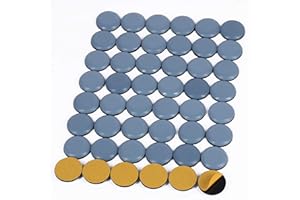 Shintop Furniture Glides, 48 Pieces Teflon Self Adhesive Chair Leg PTFE Sliders for Furniture Easy Movers(Round)