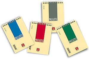 Pigna Blocco a spirale Styl, 02156255M, confezione da 10 pezzi, A6, 10 x 15 cm