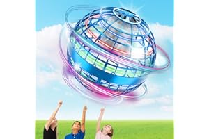 Zookao Flying Ball, Hover Ball for Kids Boomerang Ball Cool Hand Controlled Mini Drone with 360° Rotating RGB Lights for Kids Adults Indoor Outdoor Toys gifts for 6+ Year Old Boys Girls Easter Gifts