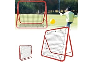 ORHEYA Rimbalzo da calcio multifunzione – Rete di rimbalzo pieghevole, cancello da calcio regolabile, regolabile in 5 livelli, 100 x 100 x 65 cm, per esercizi di allenamento e tecnica della palla,