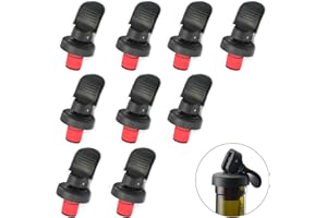 JHXHHTHONGTONG Weinflaschenverschluss Flaschenverschluss Mit Hebel Bier Weinverschlüsse Auslaufsicher Wiederverwendbar Getränke Verschluss Vakuumverschluss，Hält Wein frisch für Wein Champagner Bier Getränke 9PCS