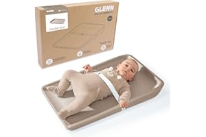 Wickelauflage 50x70. Baby Wickelauflagen. Wickelauflage Silikon. Wickelauflage Beige. Wickelauflage 70x50 cm. Wickelauflage aus weichem Schaumstoff, Wasserabweisend und Abwischbar. Rutschfest Alondra