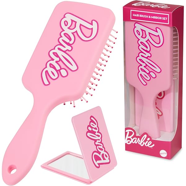 Barbie Make-up-Pinsel-Set – 5 Pinsel In Pink Mit Reisetasche, Synthetische Borsten