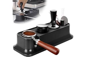 Mineup Tamper Station Antideslizante, Soporte de Apisonamiento de Espresso Soporte de Espresso, Caja de Golpeo para Espresso 51-58mm, Distribuidor Cafe para Portafiltros, Tamper y Distribuidor