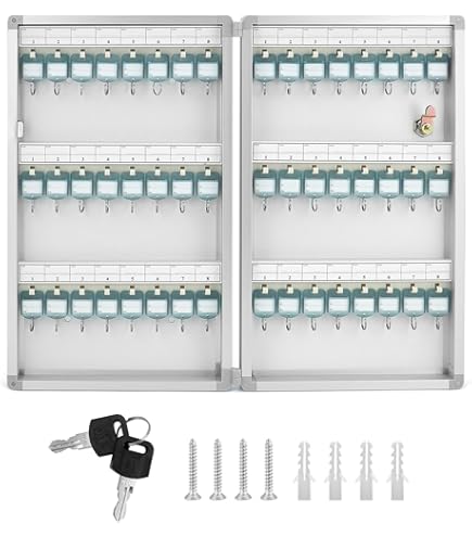 Armadietto Chiavi Pavo Premium - Portachiavi Con 80 Gancetti Grigio Scuro - Foto 10