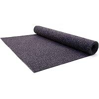 Nadelfilz Teppich-Boden RIPS MALTA B1 als Meterware - Anthrazit, MUSTERSTÜCK, Schwer Entflammbarer, Gerippter Bodenbelag…