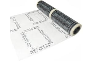 RITIDEN Transparente selbstklebende Auto-Teppich-Schutzfolie, Rolle, selbstklebende Einweg-Auto-Bodenmatten-Schutzfolie, 61 x 500 cm