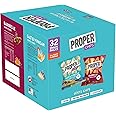 Gluten Free Lentil Crisps Multipack - Box of 32 Vegan Proper Chips BBQ & Salt Vinegar Low Calorie Snack Box. Healthy Snacks for Kids Lunch Box, Birthday Party Food, Movie Night