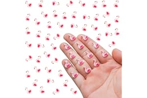 LQTSLFM 100 Stück Mini-Flamingo, Tiny Resin Animals Niedlich Mini Harz Figuren, Interessant Kleine Flamingo Figuren für DIY Kunsthandwerk, Puppenhaus Garten, Miniatur Landschafts Dekoration