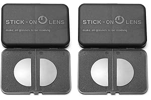 SKYWAY 2 Paar Selbstklebende Bifokal Leselinsen - Klare Vergrößerungs Leselinsen für Sonnenbrillen Brillen Schutzbrillen - Wiederverwendbar - Kein Wasser Erforderlich