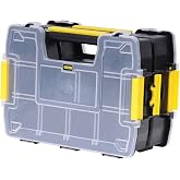 Stanley STST1-71197 Double Organizer, Black/White/Yellow