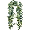 2er Set Künstliche Eukalyptus-Girlanden Mit Blüten – Je 178 Cm – Natürliche Tisch- & Wanddeko Für Hochzeit, Party & Mehr