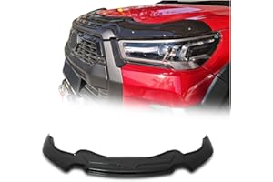 ‎OMAC OMAC Motorhaube Deflektor Insekten Steinschlagschutz kompatibel mit Toyota Hilux 2020-25 Dunkel