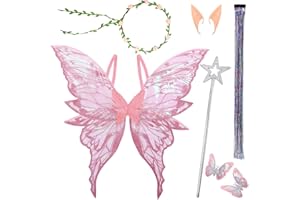 SOLORASS Skrzydła wróżki dla dorosłych i dzieci