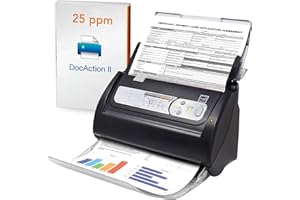 Plustek Smartoffice PS186 - Scanner de Documents de Bureau (numérisation Recto-Verso, DIN-A4, 600 dpi), pour Windows