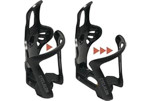 CYCLALON Porte-bidon réglable pour vélo (Lot DE 2) | Porte-Gourde Compatible avec VTT et vélo de Route | Garantie Anti-Rupture à Vie | Convient aux Bouteilles de 48mm à 71mm de diamètre