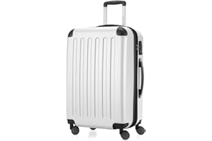 HAUPTSTADTKOFFER - SPREE - Maleta rígida, Trolley expandible, Equipaje de viaje, 4 ruedas dobles, TSA, 65 cm, 74 litros, Blanco