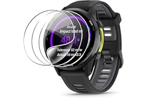 Rojeuinn 3 Stück Displayschutz für Garmin Forerunner 970/570 47mm Schutzfolie，vollflächiger TPU-Schutz, HD-flexibel, blasenfrei, Kratzfest