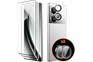 Tieeyivv Folia ochronna do Realme GT 6 folia pancerna szkło ochronne szkło pancerne i folia ochronna na aparat fotograficzny, folia ochronna na wyświetlacz, twardość 9H, ochrona przed odciskami palców