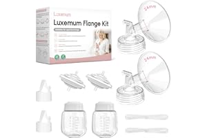 LUXEMUM Pump Parts for Spectra Breast Pump S1/S2, Not Original Accessories, 24mm Full Set Spectra S1 Breast Pump Accessoriess Include Flange/Duckbill Valve/Tubing/Backflow