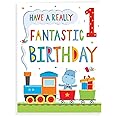 Regal Publishing Birthday Card for Age 1 Boy - 8 x 6 Inches