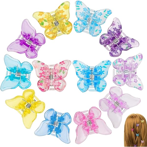 Tyqour 18-teiliges Set Schmetterlings-Haarspangen – Aus Tüll, Mit Mini-Krokodilklammer, 5,1 X 4,1 Cm, Für Mädchen & Damen (Y2K, Fairy Style)