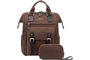 LOVEVOOK Plecak damski, wodoszczelny, plecak na laptopa o przekątnej, duży plecak szkolny z przyłączem USB do ładowania, do szkoły, pracy, na uczelnię, dla nauczycieli, biznesu, biura, czarny