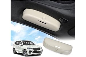 GAFAT Soporte para Gafas de Sol Compatible con BMW X1 X3 X5 X7 Serie 1 2 Serie 3 Serie 5 6 7 2010-2024, Estuches de Gafas Interior para X1 U11 X3 G01 Serie 1 F40 Serie 3 G20, B-M-W Accesorios (Beige)