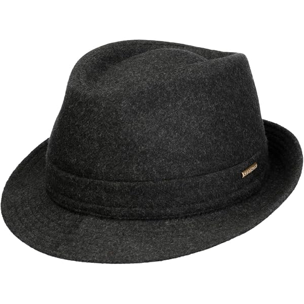 Cappello Bogart Fedora Grigio Stetson In Feltro Di Lepre#N