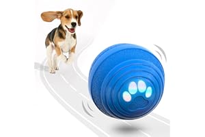 Osinaga Interactive Dog Ball - Smart Toy for Small and Medium Dogs, Automatic Moving Ball, Rotating & Bouncing, Durable TPU+PC Shell, Toys That Keep Dogs Busy, for Dog (Blue)