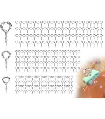 100 Viti Occhiello Autofilettanti 29mm - Acciaio Nichelato | Per Legno, Sughero, Fai-da-te - Foto 4