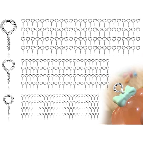 300 Viti Perno A Occhiello 10mm X 5mm Cromate - Per Fai Da Te, Gioielli, Legno E Resina