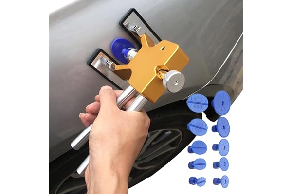 Weqizuerqi Outil de débosselage pour carrosserie avec ventouse, Kit de réparation de bosses pour voitures professionnelles, Kit de réparation de bosses pour voiture, Sans peinture, Avec 1 pièce de